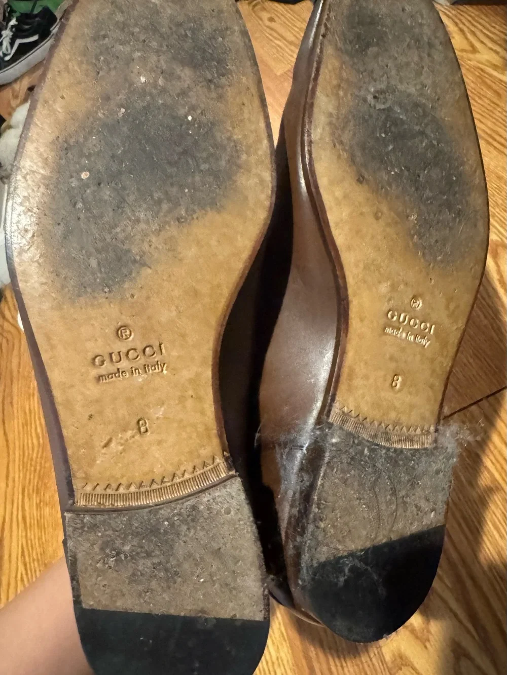 Gucci Brown Suede Horsebit Loafers